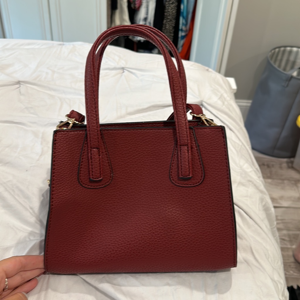 Red Bag With Additional Long Strap To Make Crossbody Red Bag With Additional Long Strap To Make Crossbody